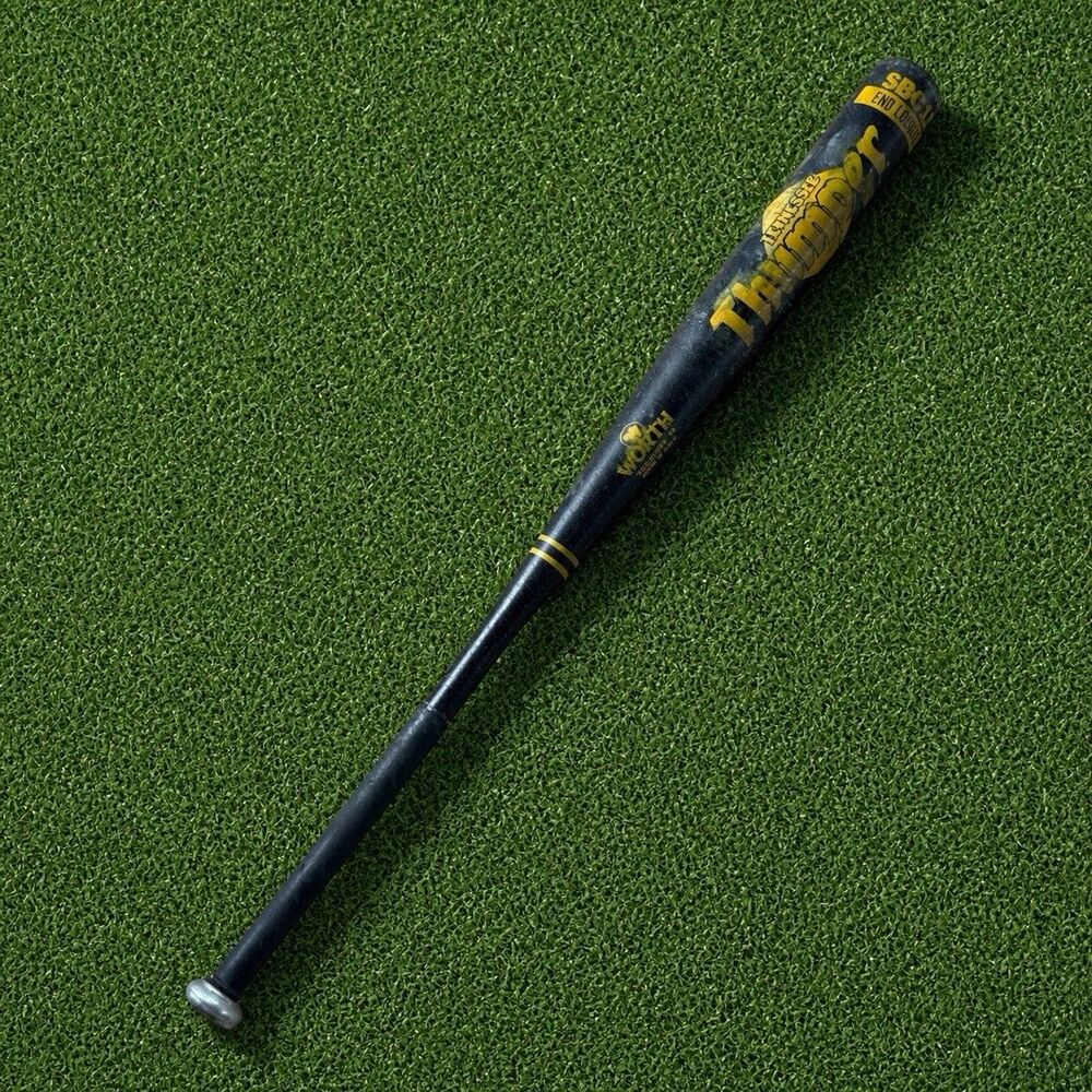 🔥⚾️Worth Tennessee Thumper Softball Bat Black Yellow Metal Adult Sbc11 End Load